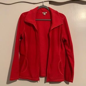 Hot pink fleece zip up